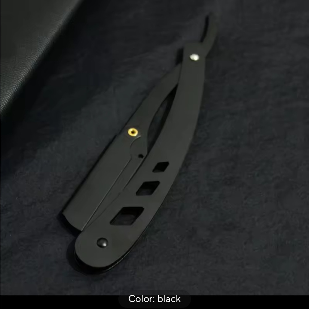 BLK Shaving Razor Folding Knife Unisex Hair Removal Tool Eyebrow Knife,No Blades